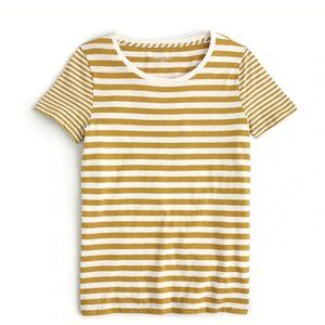 Vintage cotton crewneck T-shirt in mixed stripe